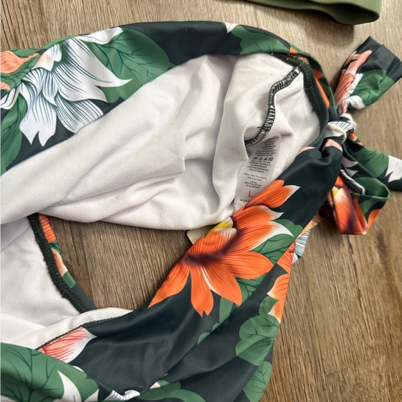 High Waisted Floral Tankini Swimsuit - Picture 6 of 10